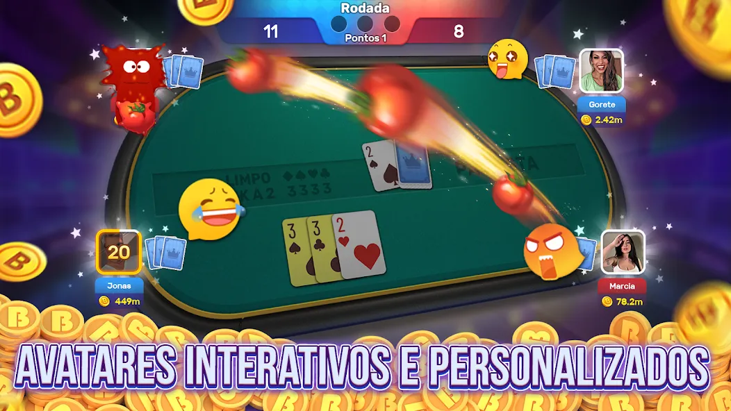 Bacana Games: Buraco &amp; Slots [MOD: безлимитные монеты и бонусы] Screenshot 5