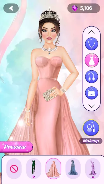 Dress Up Fashion: Makeup Games [MOD: безлимитные деньги и все наряды] Screenshot 5