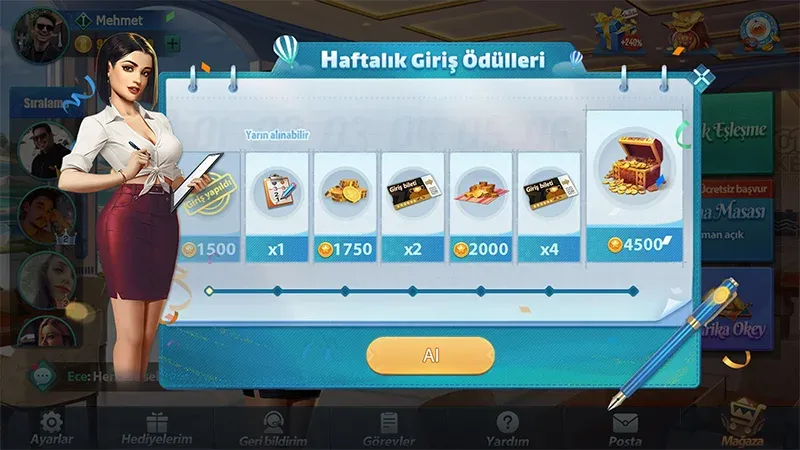 101 Okey VIP [MOD: безлимитные монеты и vip-функции] Screenshot 3