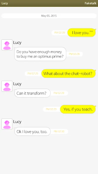 Faketalk - Chatbot [MOD: умный чат-бот без ограничений] Screenshot 2