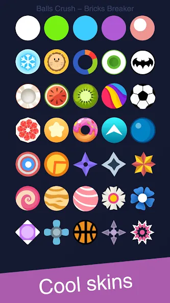 Balls Crush - Bricks Breaker [MOD: безлимитные жизни и усиленные шары] Screenshot 4