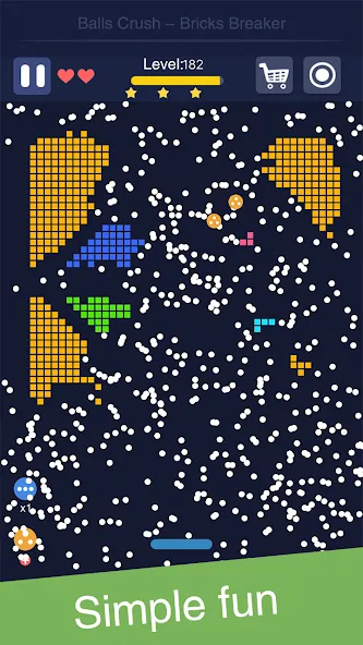 Balls Crush - Bricks Breaker [MOD: безлимитные жизни и усиленные шары] Screenshot 5