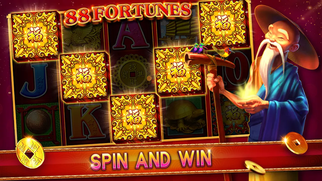 88 Fortunes Casino Slot Games [MOD: безлимитные монеты и бесплатные вращения] Screenshot 1