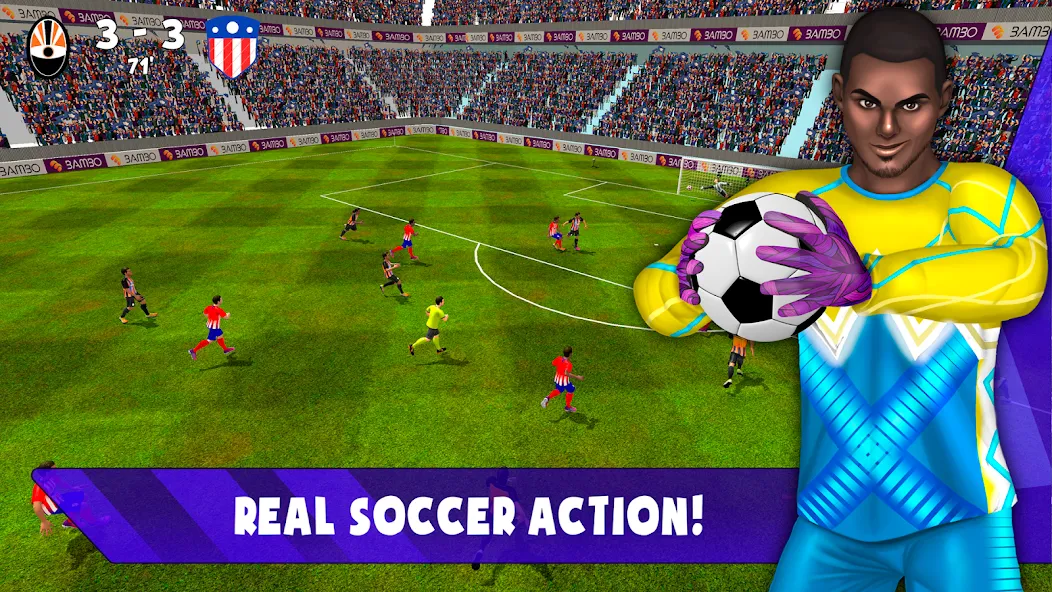 Soccer Goalkeeper 2024 [MOD: безлимитные деньги и энергия] Screenshot 5