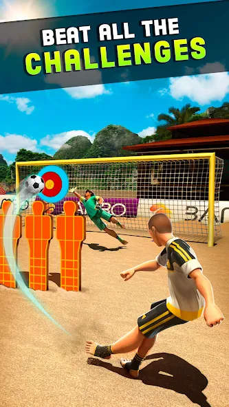 Shoot Goal - Beach Soccer Game [MOD: безлимитные деньги и открыты все уровни] Screenshot 1