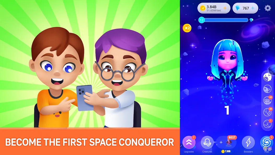 Human Evolution Clicker [MOD: безлимитные деньги и ускоренная эволюция] Screenshot 2