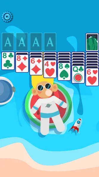Solitaire Space™ [MOD: безлимитные подсказки и отмены ходов] Screenshot 1