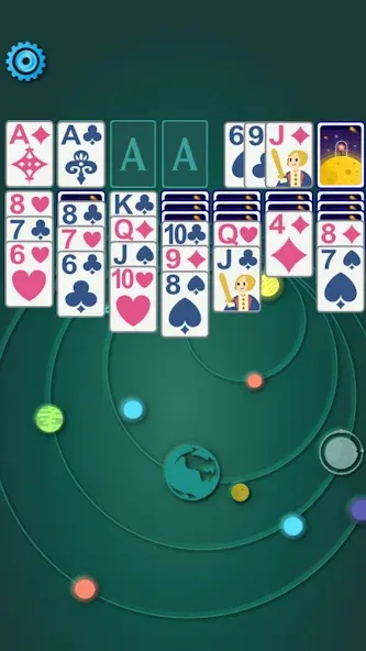 Solitaire Space™ [MOD: безлимитные подсказки и отмены ходов] Screenshot 4