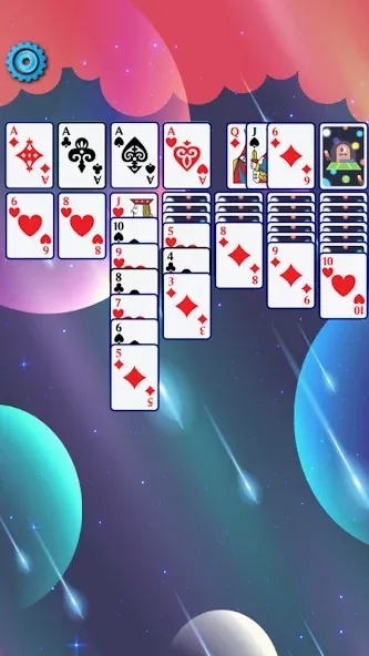 Solitaire Space™ [MOD: безлимитные подсказки и отмены ходов] Screenshot 5