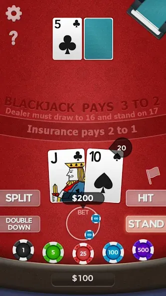 Blackjack 21 [MOD: безлимитные деньги и бонусы] Screenshot 3