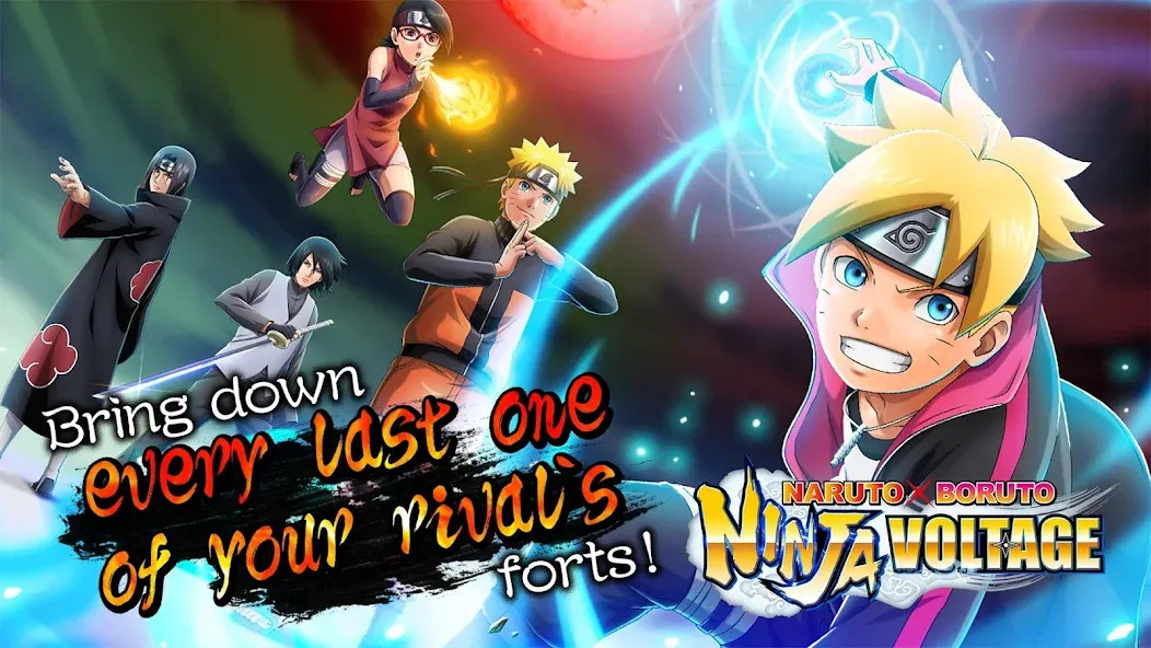 NARUTO X BORUTO NINJA VOLTAGE [MOD: безлимитные ресурсы и открыты все персонажи] Screenshot 1