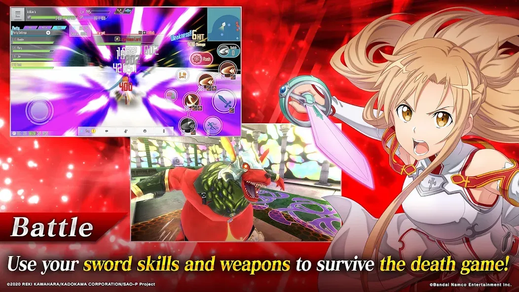 SAO Integral Factor - MMORPG [MOD: безлимитные ресурсы и мощное оружие] Screenshot 3