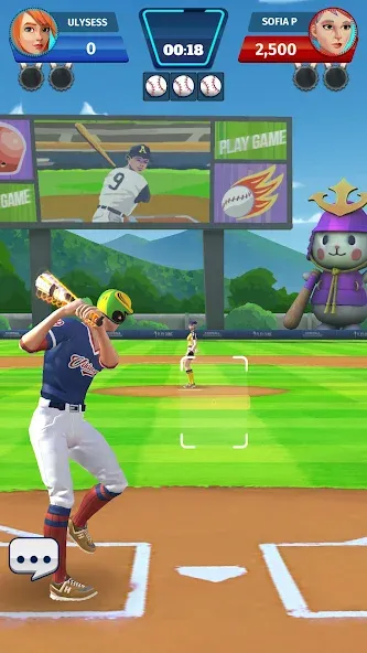 Baseball Club: PvP Multiplayer [MOD: безлимитные деньги и усиленные игроки] Screenshot 4
