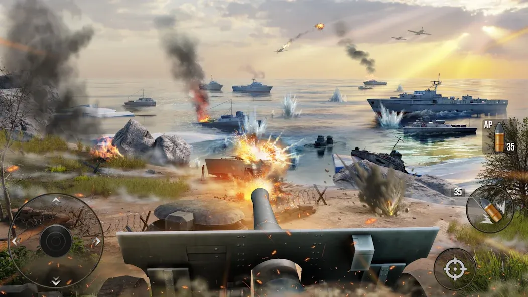 World of Artillery: Cannon War [MOD: безлимитные деньги и усиленная артиллерия] Screenshot 2