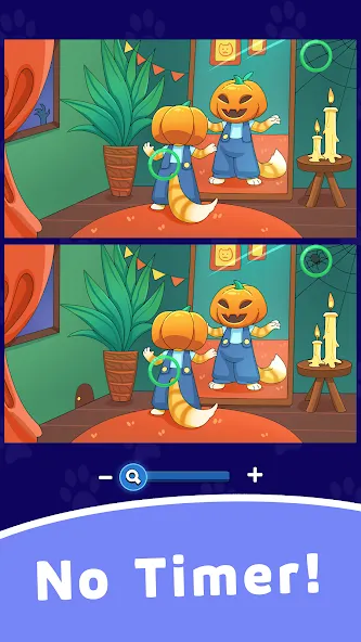 Find Differences: Cute Cats [MOD: безлимитные подсказки и открыты все уровни] Screenshot 3