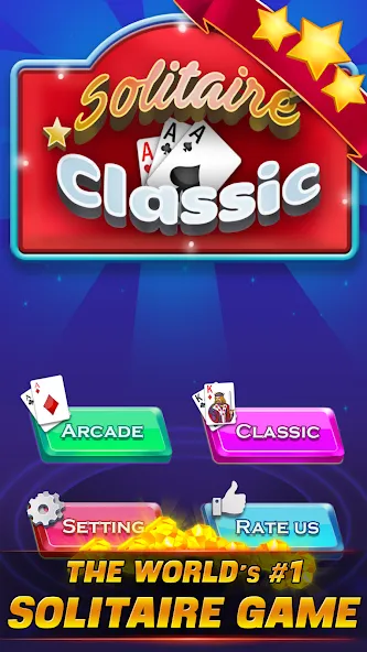 Solitaire Classic [MOD: без рекламы и все карты открыты] Screenshot 5