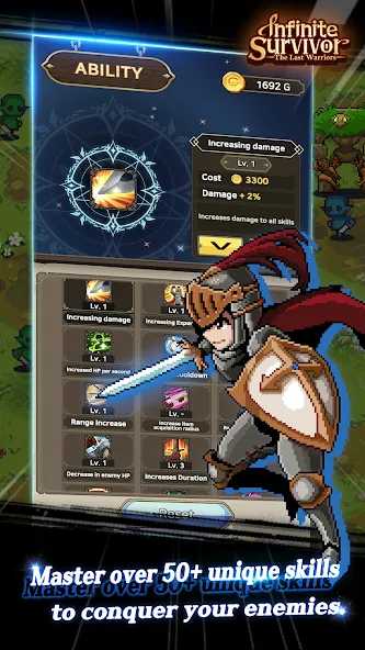 InfiniteSurvival:LastWarriors [MOD: безлимитные ресурсы и улучшенное снаряжение] Screenshot 1