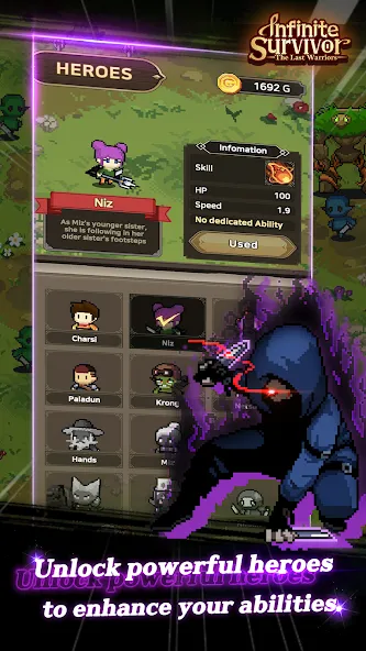 InfiniteSurvival:LastWarriors [MOD: безлимитные ресурсы и улучшенное снаряжение] Screenshot 2