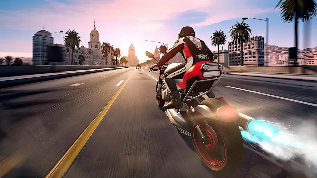 Traffic Bike Driving Simulator [MOD: безлимитные деньги и открыты мотоциклы] Screenshot 1