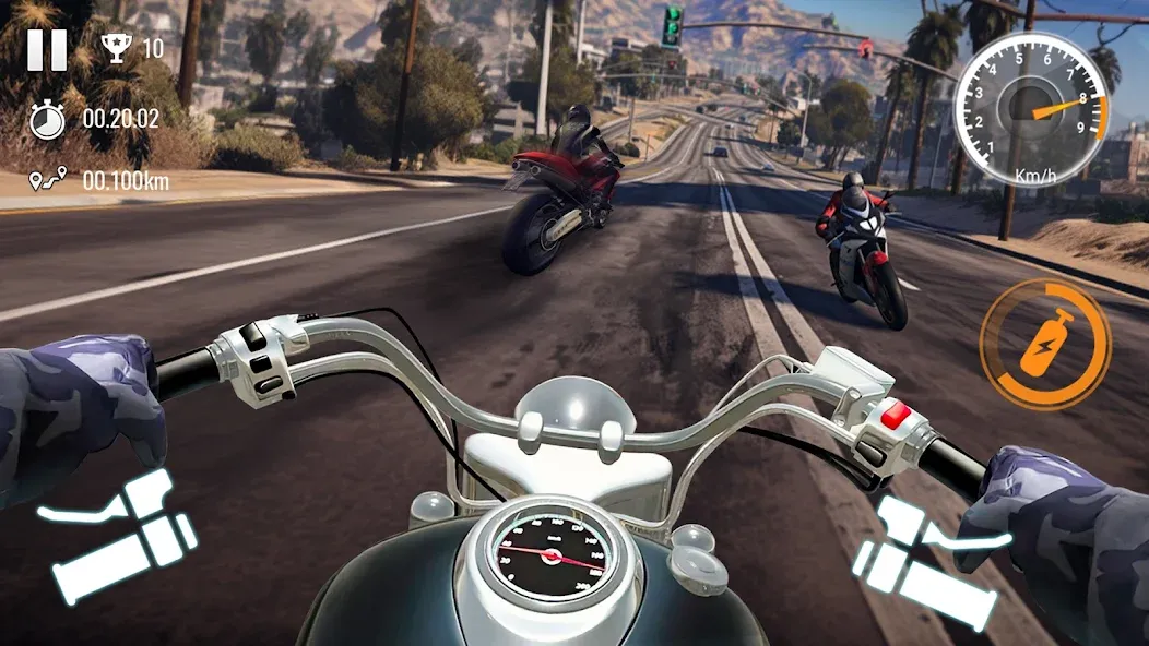 Traffic Bike Driving Simulator [MOD: безлимитные деньги и открыты мотоциклы] Screenshot 2