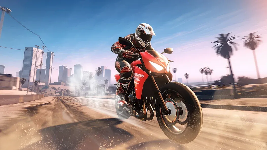 Traffic Bike Driving Simulator [MOD: безлимитные деньги и открыты мотоциклы] Screenshot 3