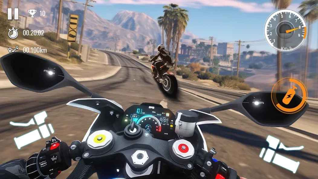 Traffic Bike Driving Simulator [MOD: безлимитные деньги и открыты мотоциклы] Screenshot 4