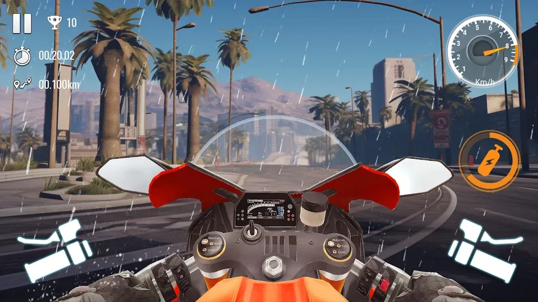 Traffic Bike Driving Simulator [MOD: безлимитные деньги и открыты мотоциклы] Screenshot 5