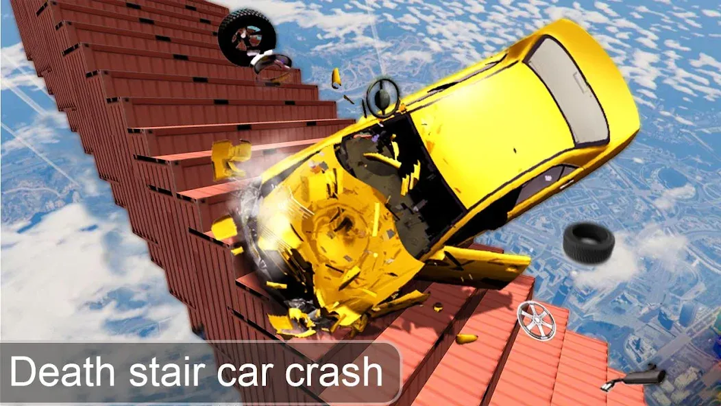 Beam Drive Crash Death Stair C [MOD: разблокированы все уровни и машины] Screenshot 1