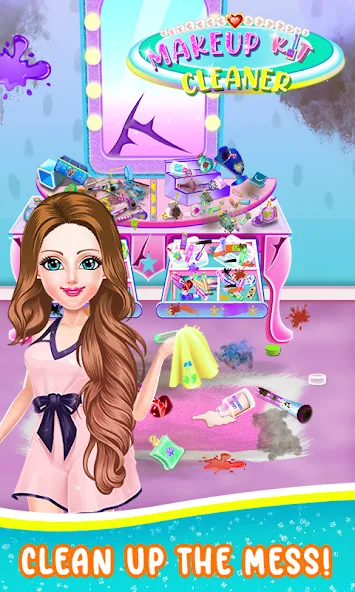 ASMR Makeup Kit-Cleaning Games [MOD: открыты все наборы и уровни] Screenshot 3