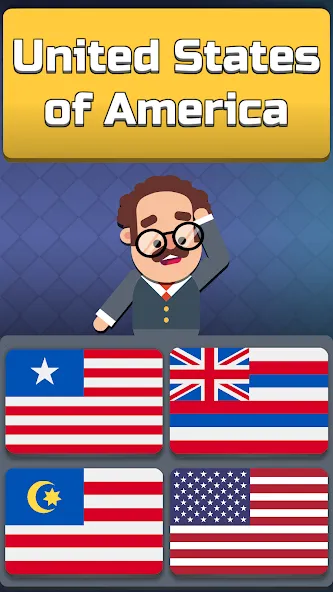 Geography: Flags Quiz Game [MOD: открыты все флаги и уровни] Screenshot 1