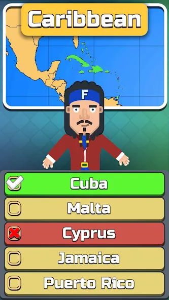 Geography: Flags Quiz Game [MOD: открыты все флаги и уровни] Screenshot 2