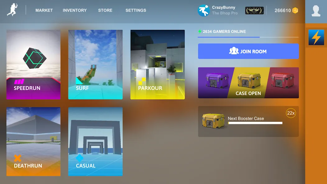 bhop pro [MOD: безлимитные деньги и все скины] Screenshot 1