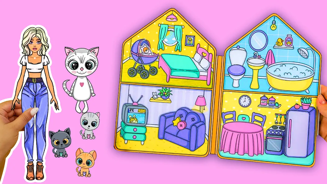 Doll Dress Up Makeup Girl Game [MOD: все наряды и макияж открыты] Screenshot 1