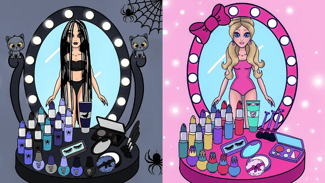 Doll Dress Up Makeup Girl Game [MOD: все наряды и макияж открыты] Screenshot 3
