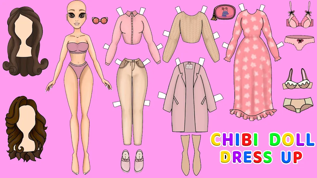 Doll Dress Up Makeup Girl Game [MOD: все наряды и макияж открыты] Screenshot 4