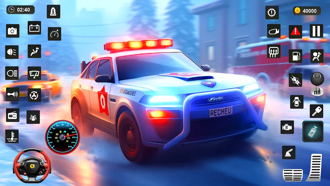 Police Car Kids Driving Game [MOD: новые полицейские машины и задания] Screenshot 1