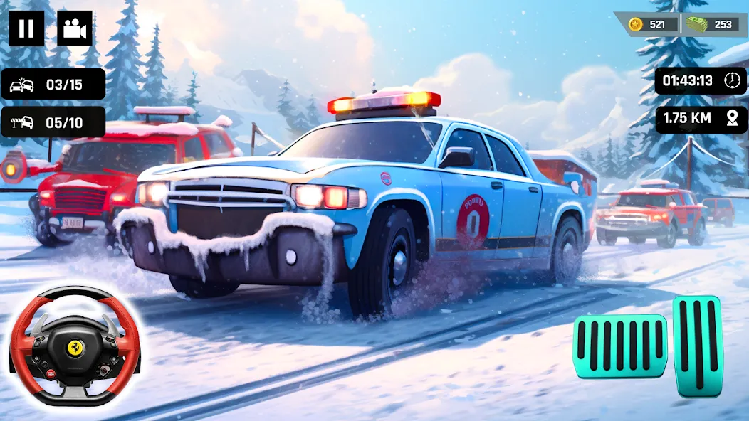 Police Car Kids Driving Game [MOD: новые полицейские машины и задания] Screenshot 3