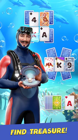 Solitaire Cruise: Card Games [MOD: безлимитные монеты и жизни] Screenshot 1
