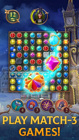 Clockmaker: Jewel Match 3 Game [MOD: безлимитные монеты и жизни] Screenshot 1