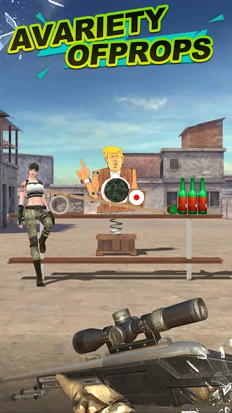 Gun Shooting Range [MOD: безлимитные патроны и точная стрельба] Screenshot 1