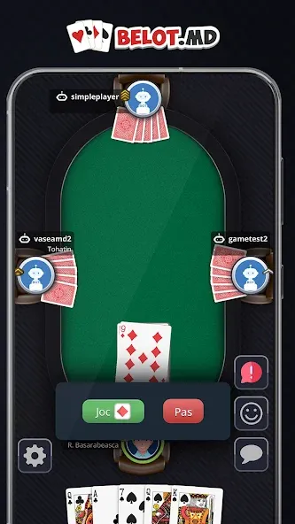 Belot.md - Moldova Belot [MOD: онлайн-белот с бонусами и улучшениями] Screenshot 1