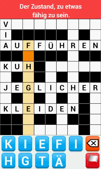 Kreuzworträtsel Deutsch [MOD: безлимитные подсказки и открыты все уровни] Screenshot 1