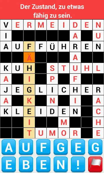 Kreuzworträtsel Deutsch [MOD: безлимитные подсказки и открыты все уровни] Screenshot 2