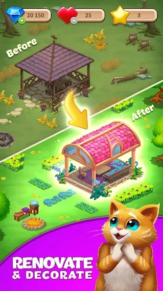 Tile Yard: Matching Game [MOD: безлимитные монеты и все уровни открыты] Screenshot 5