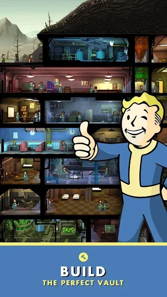 Fallout Shelter [MOD: безлимитные ресурсы и открытые комнаты] Screenshot 4