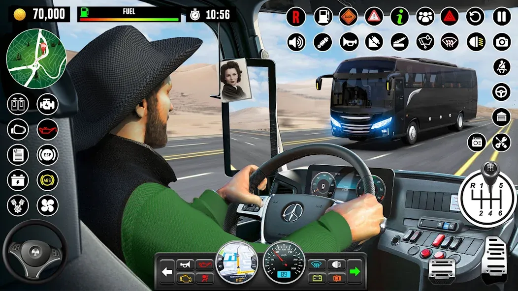Bus Driving School : Bus Games [MOD: безлимитные деньги и открыты все уровни] Screenshot 1