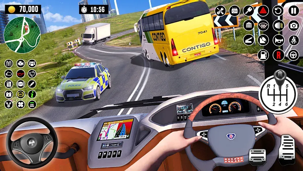 Bus Driving School : Bus Games [MOD: безлимитные деньги и открыты все уровни] Screenshot 4