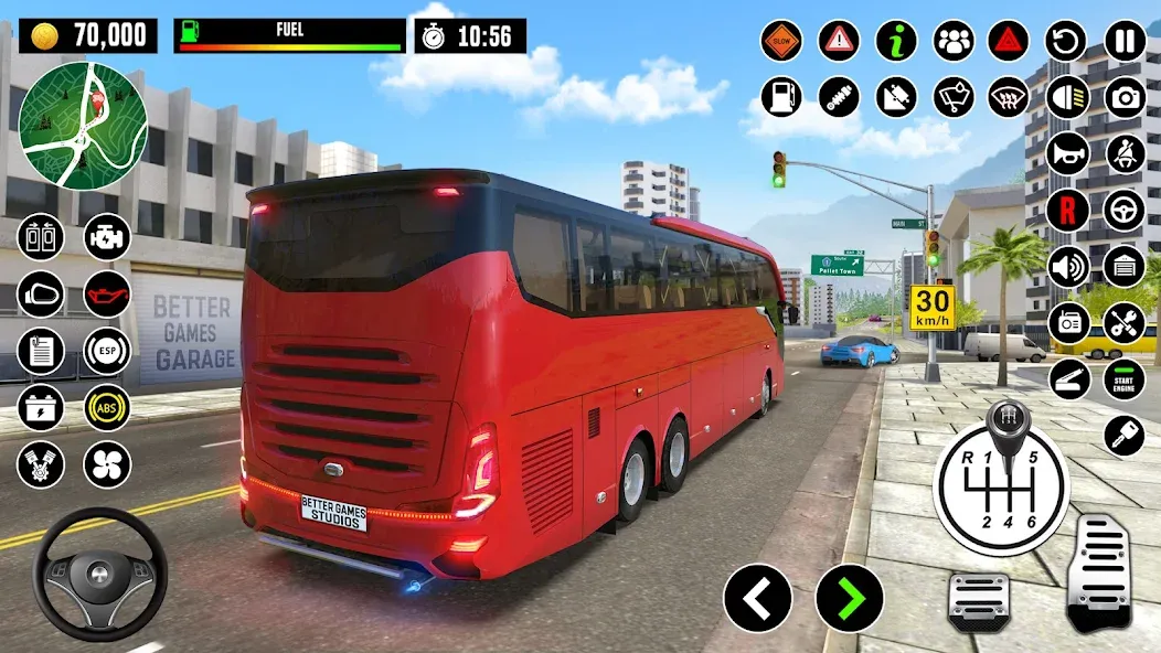 Bus Driving School : Bus Games [MOD: безлимитные деньги и открыты все уровни] Screenshot 5