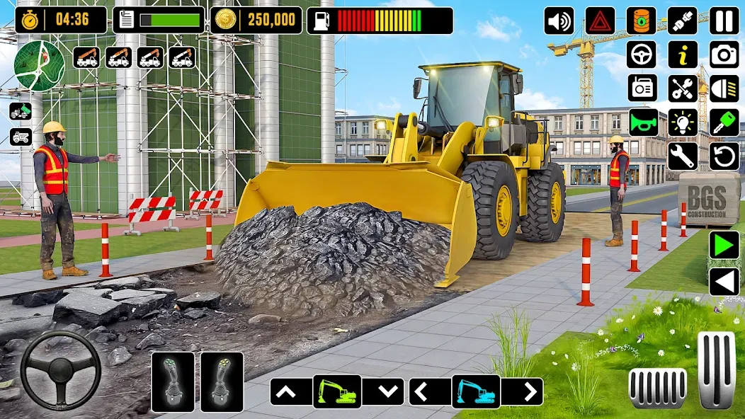 City Road Construction Games [MOD: строительство дорог без ограничений] Screenshot 2