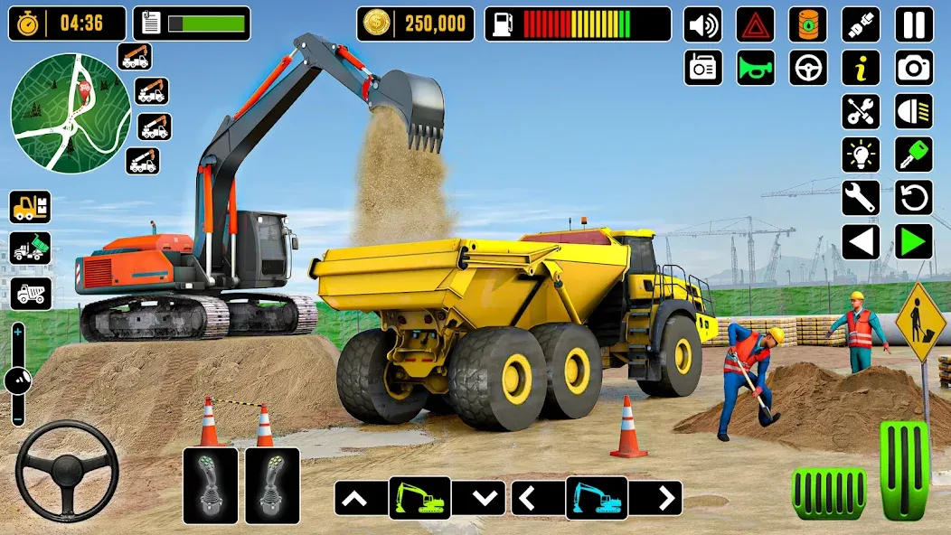 City Road Construction Games [MOD: строительство дорог без ограничений] Screenshot 3